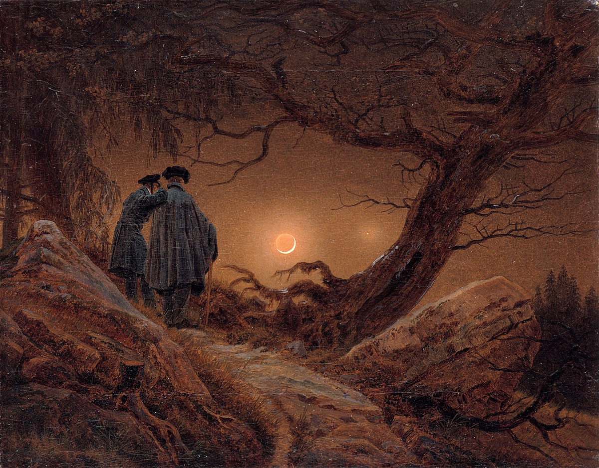 Caspar_David_Friedrich_-_Zwei_Männer_in_Betrachtung_des_Mondes